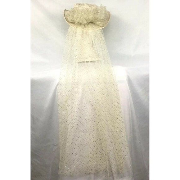 Vintage 80’s Wedding Hat With Veil - Picture 5 of 8